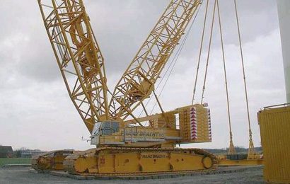 Башенный кран из Бельгии в Тенгиз, Казахстан