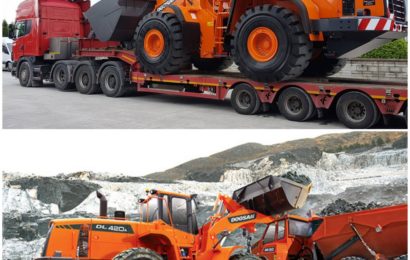 Погрузчики DOOSAN DL420 и DL550 из Ю. Кореи в Казахстан