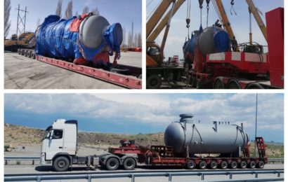 Сепараторы (60 тонн) из Хоргоса, Китай в Каракуль, Узбекистан