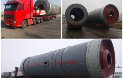 Барабан и сушилка (87 и 110 тонн) для бетонного завода из Хоргоса, Китай в Коканд, Узбекистан